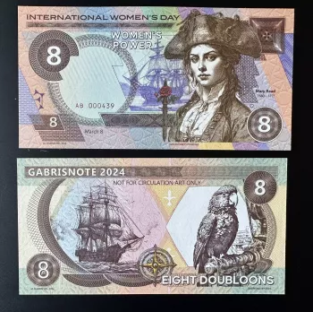 2024 Matej Gabris 8 Doublonen Frauentag Piratin Mary Read