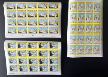 Togo 1985 Mi. 1879 - 1881 planche ND Pape Jean Paul II Papst Johannes Pope John