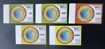 Mali 2020 Mi. 2660 - 2664 ND Lutte contre pandemie COVID-19 Pandemic Coronavirus