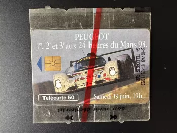 Telefonkarte Frankreich 1993 50U - Peugeot 1./2./3. 24h Le Mans 93 ungeöffnet