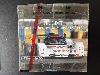 Telefonkarte Frankreich 1993 50U - Peugeot 1. 24h Le Mans 92 und 93 Blister II