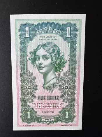 2024 Matej Gabris 1 One Smile Grimstad UNC SPECIMEN ESSAY Limited edition