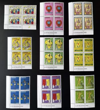 Ghana 2005/2006 Mi. 3769-3778 Bl. 4 Kampf gegen AIDS Tuberkulose TB