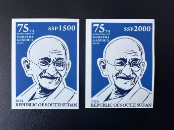 Sud-Soudan South Sudan 2024 Mi. 32 - 33 ND Mohandas Mahatma Gandhi Inde death
