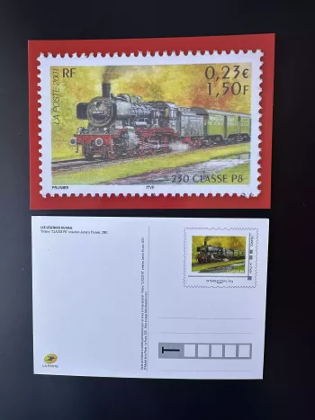 Frankreich 2021 Ganzsache Eisenbahn Legenden Klasse 230 P8