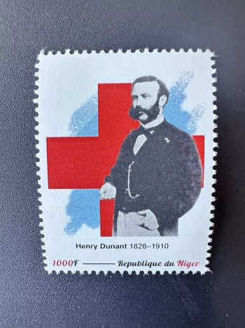 Niger 2023 Mi. ? Personalized Henri Henry Dunant Red Cross Croix Rouge stamp