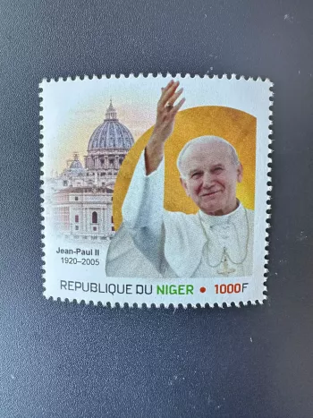 Niger 2023 Mi. ? Personalized Pape Pope Papst John Jean Johannes Paul II stamp