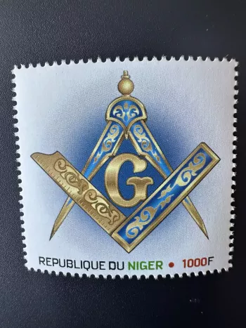 Niger 2023 Mi. ? Personalized franc-maçons Freimaurer freemasonry masonic stamp