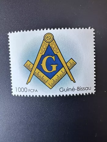 Guiné Bissau 2023 Mi. ? Personalized franc-maçons freemasonry masonic stamp