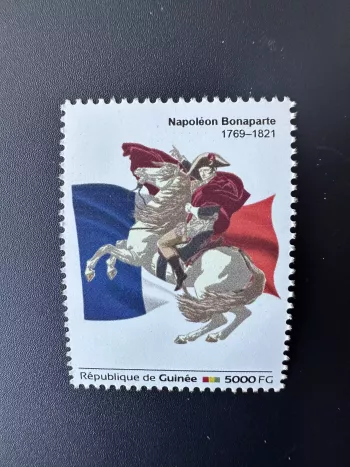 Guinée 2023 Mi. 18129 Personalized Napoléon Bonaparte Cheval Horse Drapeau stamp