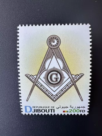 Djibouti 2023 Mi. ? Personalized franc-maçons freemasonry masonic stamp
