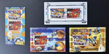 Burundi 2014 Mi. 3480 - 3481 Bl. 498 501 IMPERF ESA Space Satellites