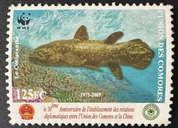 Comoros 2005 Mi. 1798 Relations China WWF Coelacanth Fish Joint Issue