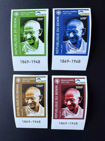 Benin 2021 Mi. 1689 - 1695 IMPERF Mohandas Mahatma Gandhi India