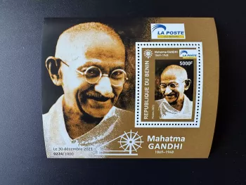 Benin 2021 Mi. Bl. 66 Mohandas Mahatma Gandhi India