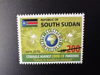 Sud-Soudan South Sudan 2020 Mi ? SPECIMEN non émis COVID-19 Pandemic Coronavirus