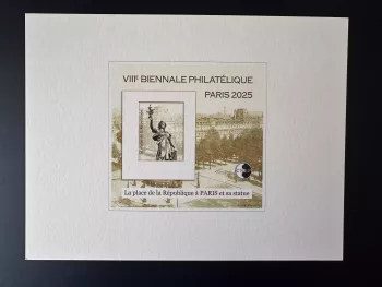 France 2025 Bloc CNEP YT n°99 épreuve luxe Paris Place de la République biennale