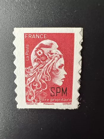 SPM St-Pierre-Et-Miquelon France 2022 1 TP de carnet Marianne l'Engagée Adhésif