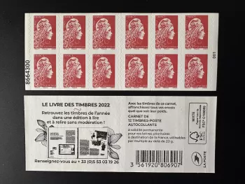 Frankreich 2022 YT 1599A-C14 Marianne l'Engagée Jahresbriefmarkenbuch