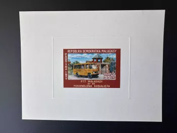 Madagascar 1977 Mi. 835 Epreuve De Luxe Transport postal PTT camion truck Poste