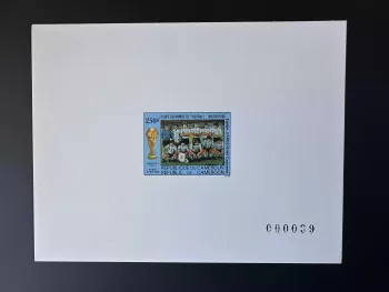 Cameroun 1986 Mi. 1130 Epreuve de luxe Coupe Monde Football FIFA Argentine