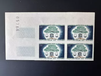 Congo Brazza 1963 Mi. 38 ND Déclaration Droits de l'Homme UNESCO Arbre Tree Baum