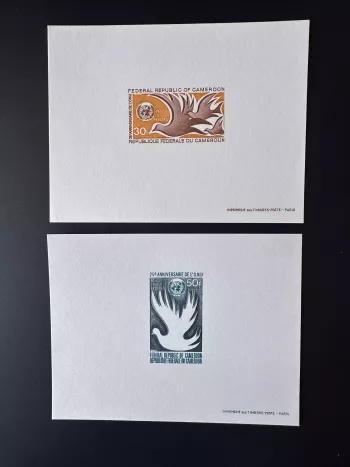 Cameroun 1970 Mi. 613 - 614 Epreuve Luxe  ONU UNO UN Nations Unies United
