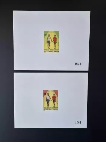 Cameroun 1983 Mi. 1026 - 1027 Epreuve Luxe Déclaration droits de l'Homme ONU