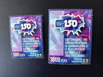 Centrafricaine 2024 Mi. ? Joint Issue 150 ans UPU Union Postale Universelle