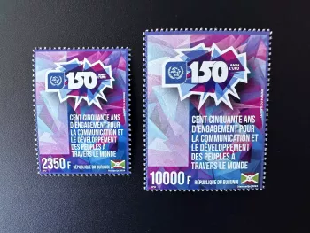 Burundi 2024 Gemeinschaftsausgabe 150 Jahre UPU Weltpostverein