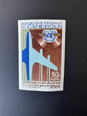 Cameroun 1967 Mi. 499 ND Organisation Aviation civile Avion Airplane