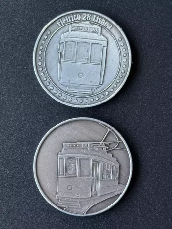 Médaille souvenir "Eletrico 28 Lisboa" argent
