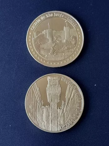 Médaille souvenir "Castelo de S. Jorge - Elevador de Santa Justa Lisboa"