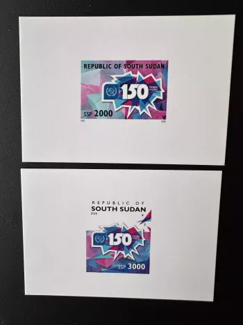 Sud-Soudan 2025 Mi. ? épreuve de luxe 150 ans UPU Union postale universelle 2v