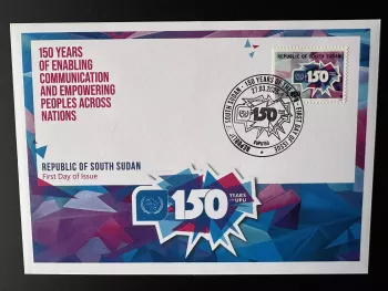 Sud-Soudan South Sudan 2025 Mi. ? FDC 150 years UPU Union Postale 1v