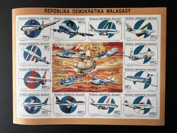 Madagascar 1990 1993 Mi. 1578 - 1593 IMPERF Concorde Airplane Airbus Boeing Air