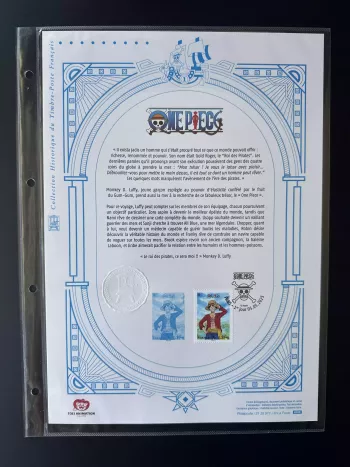 France 2025 Document philatélique Officiel One Piece Luffy