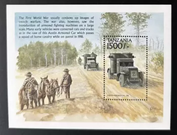 Tansania 1999 Mi. Bl. 485 WWII Kampffahrzeuge Panzer