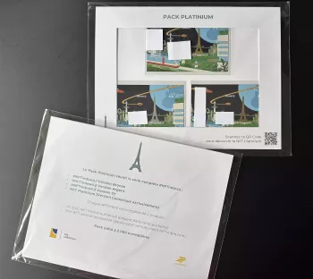 France 2025 YT n°6-8 NFTimbre4 Tour Eiffel Pack Platinium