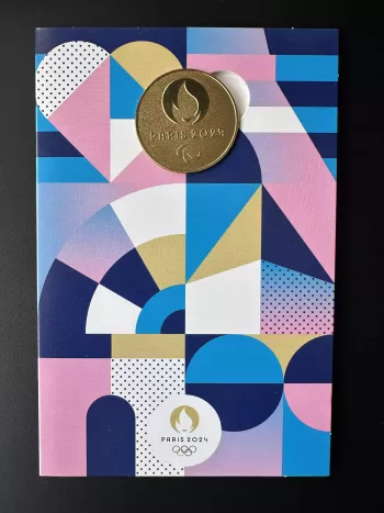 Monnaie de Paris 2024 Olympic Games France tourist token blue card