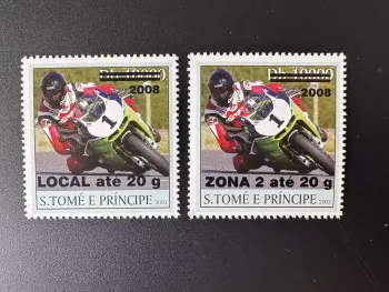 São Tomé & Príncipe 2008/2009 Mi. 4009-4015 Motorrad 2 Werte