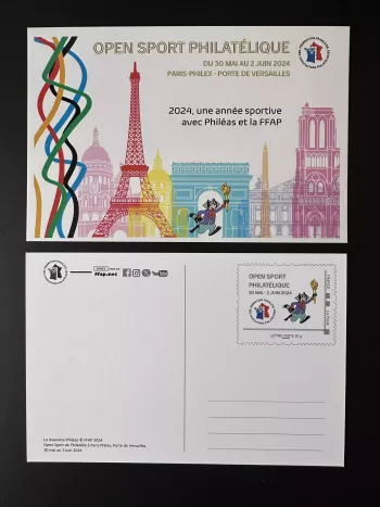 France 2024 Stationery FFAP Open Sport Olympic Games Paris Eiffel Tower