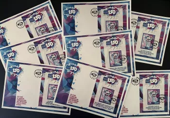 2024 8 Länder Block IMPERF FDC 150 Jahre UPU Weltpostverein