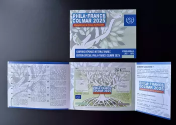 Spécimen folder France 2025 Phila France Colmar UPU Abidjan Coupon IRC