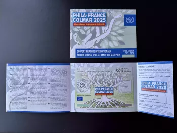 Colmar UPU - Spécimen folder France 2025 Phila Abidjan Coupon IRC