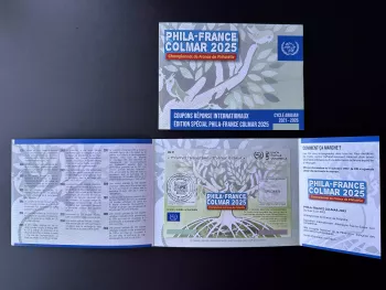Colmar CRI - Spécimen folder France 2025 Phila UPU Abidjan Coupon IRC