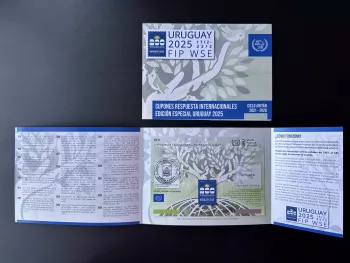 Punta del Este UPU Spécimen folder Uruguay 2025 FIP Word Stamp UPU Coupon