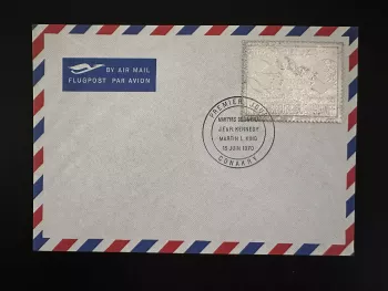 Guinea 1972 Mi. 607 FDC Silber Kennedy Luther King Frieden Taube