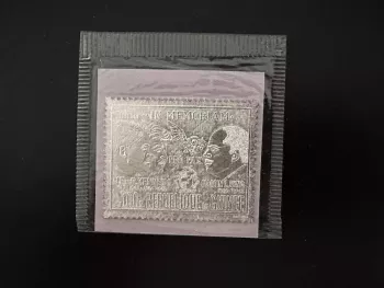 Guinea 1972 Mi. 607 Silber Kennedy Luther King Frieden Taube Vogel