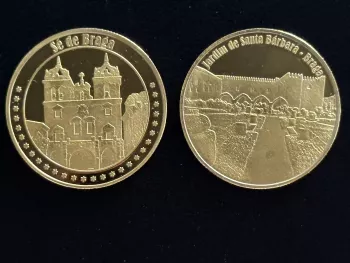 Médaille souvenir "Sé de Braga - Jardim de Santa Barbara"